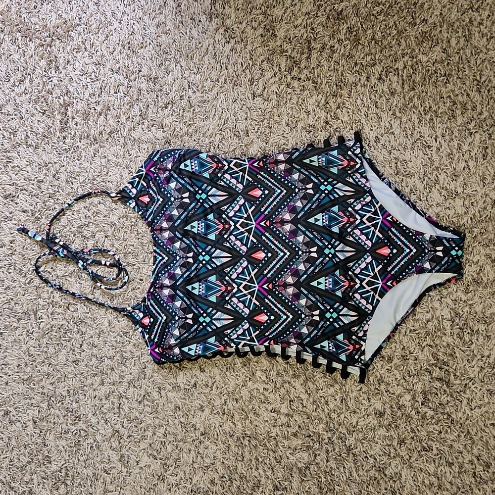 PINK one piece bathing suit